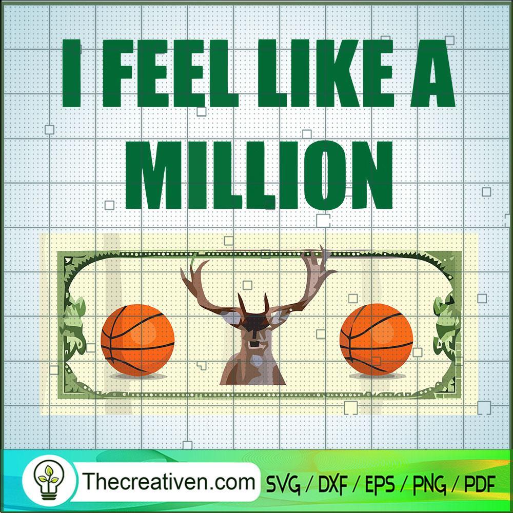 I Feel Like a Million SVG Cut File for Cricut & Silhouette 1 I Feel Like a Million SVG Cut File for Cricut & Silhouette