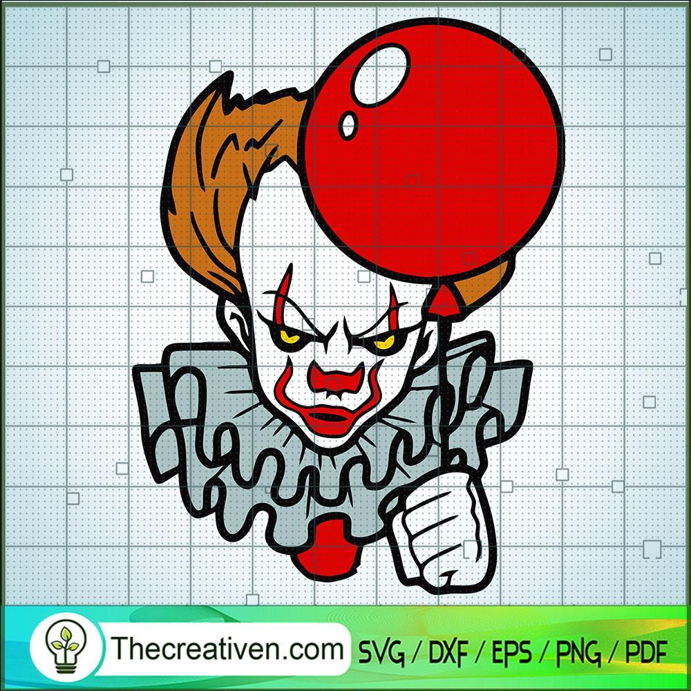 Pennywise SVG, Halloween SVG, Horror Characters SVG 1 Pennywise SVG, Halloween SVG, Horror Characters SVG