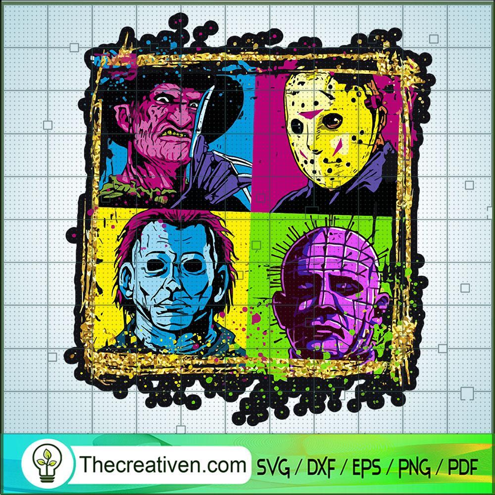 Colorful Horror Characters SVG, Horror Movie SVG, Halloween SVG 1 Colorful Horror Characters SVG, Horror Movie SVG, Halloween SVG