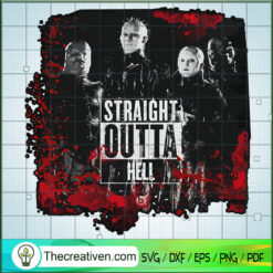 Straight Outta Hell SVG Cut File for Cricut & Silhouet Design 52834