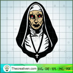 The Nun SVG, Horror Characters SVG, Halloween SVG
