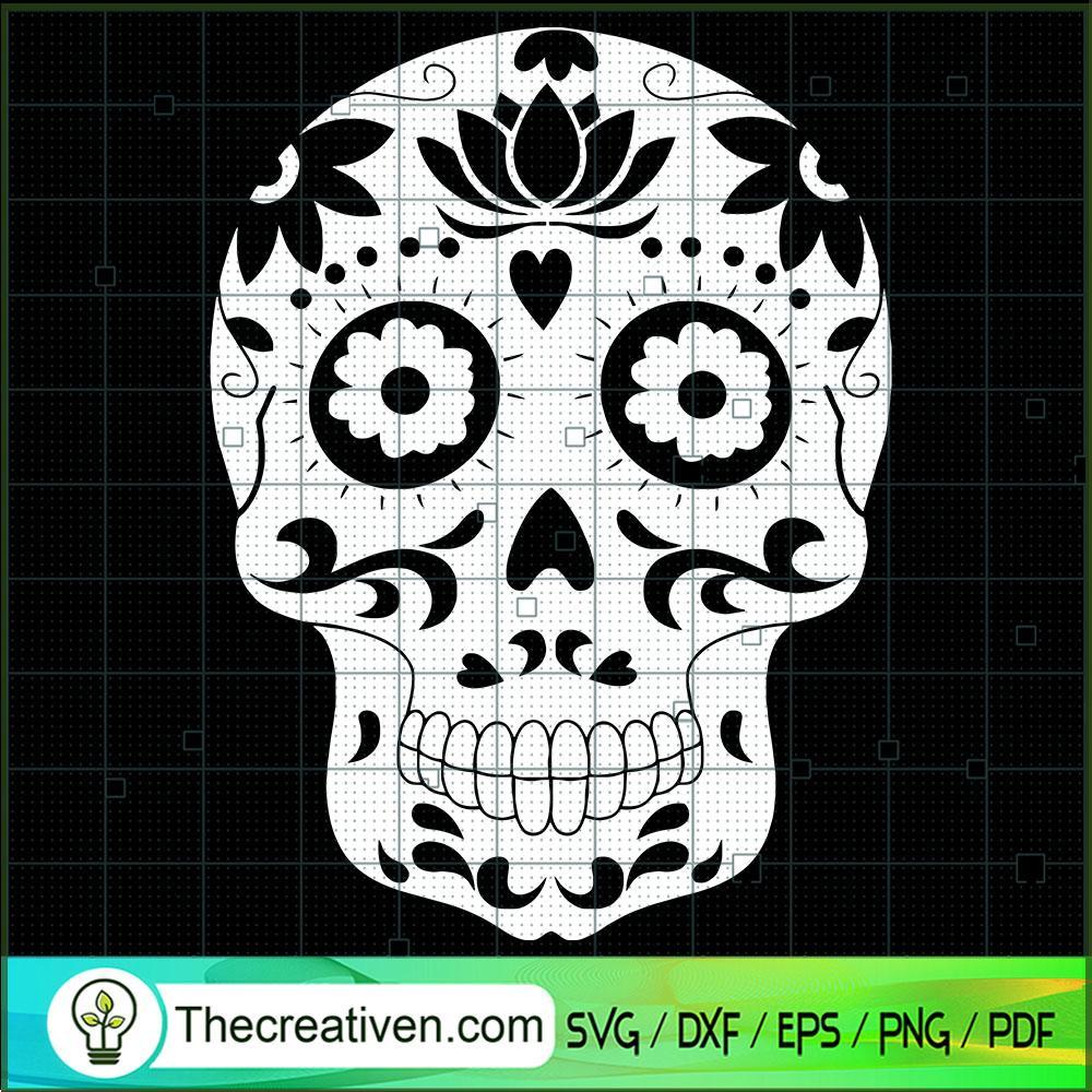Skull Lotus SVG, Skull SVG, Flower Lotus SVG 1 Skull Lotus SVG, Skull SVG, Flower Lotus SVG