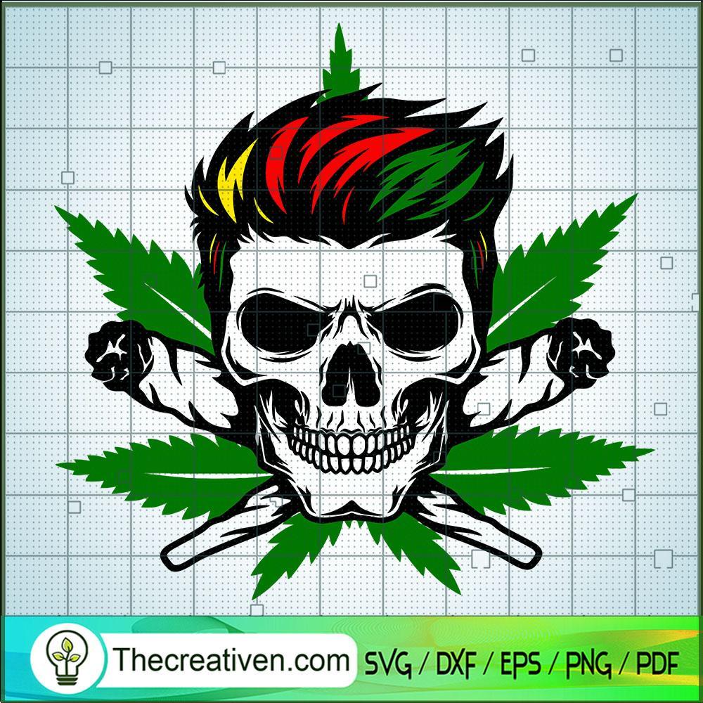 Skull Cannabis SVG, Cannabis SVG, Leaf SVG 1 Skull Cannabis SVG, Cannabis SVG, Leaf SVG