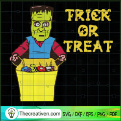 Trick Or Treat Frankenstein SVG, Trick Or Treat SVG, Halloween SVG