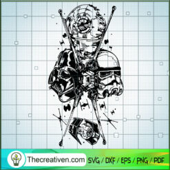 Star Wars Warrior SVG, Star Wars SVG, Spaceship SVG