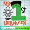 My 1st Halloween SVG, Halloween Frenkiestein SVG, Halloween SVG 3 140 copy 1