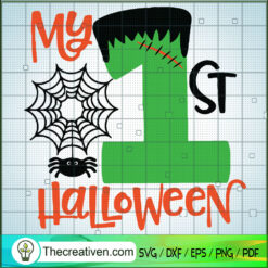 My 1st Halloween SVG, Halloween Frenkiestein SVG, Halloween SVG