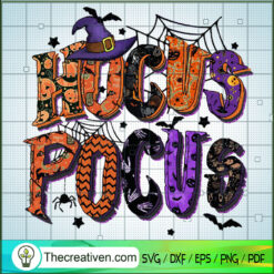 Hocus Pocus Spider Web SVG, Hocus Pocus Witch SVG, Halloween SVG