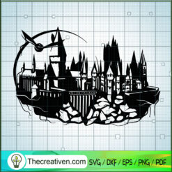 Harry Potter Village SVG, Hogwarts SVG, Castle SVG