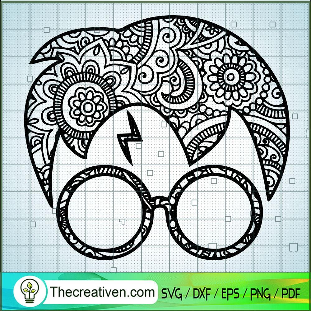 Harry Potter Mandala SVG, Harry Potter Pattern Head SVG, Hogwarts SVG 1 Harry Potter Mandala SVG, Harry Potter Pattern Head SVG, Hogwarts SVG
