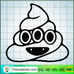 Halloween Poop Devil SVG, Halloween SVG, Funny Poop SVG
