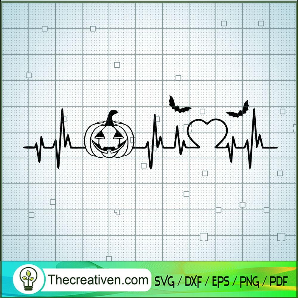 Pumpkin Heart Beat SVG, Pumpkin Halloween SVG, Halloween SVG 1 Pumpkin Heart Beat SVG, Pumpkin Halloween SVG, Halloween SVG