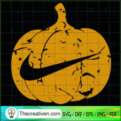 Nike Pumpkin Halloween SVG, Nike Brand SVG, Halloween SVG
