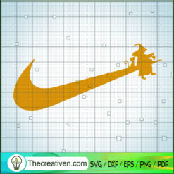 Witch Sit On Nike SVG, Nike Brand SVG, Halloween SVG