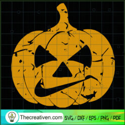 Halloween Pumpkin Nike Mouth SVG Cut File for Cricut & Silhouette
