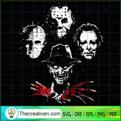 Halloween Horror Movies Char SVG Cut File for Cricut