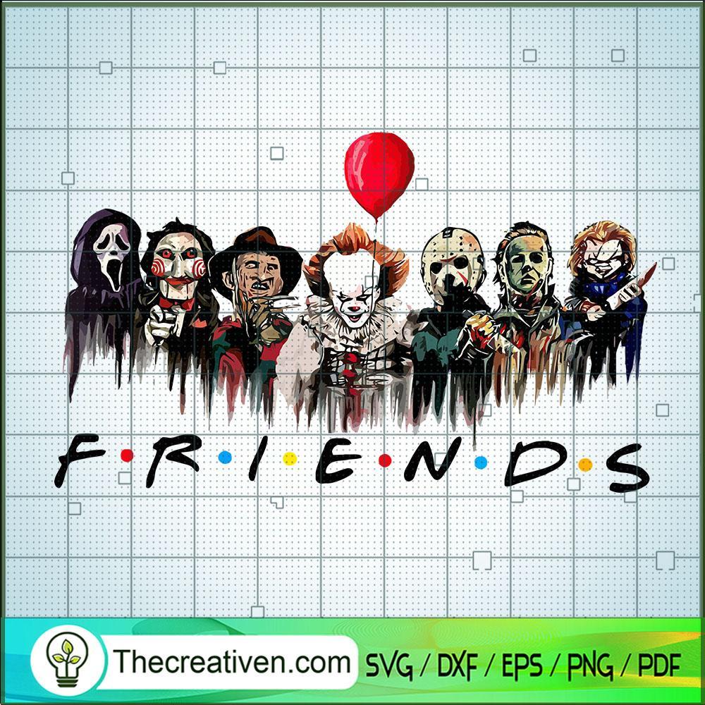 Friends Horror Halloween SVG Cut File for Cricut & Silhouette 1 Friends Horror Halloween SVG Cut File for Cricut & Silhouette