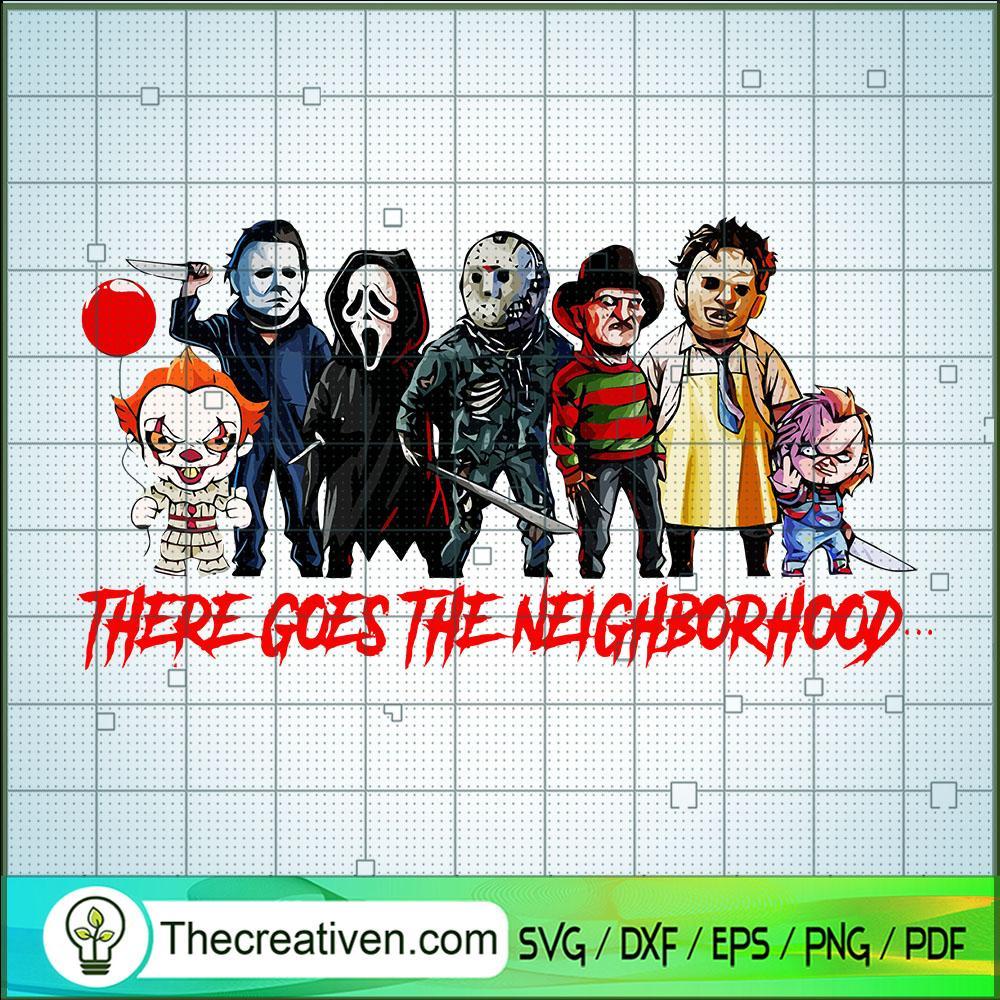 There Goes The Neighborhood SVG, Horror Characters SVG, Halloween SVG 1 64 copy 3