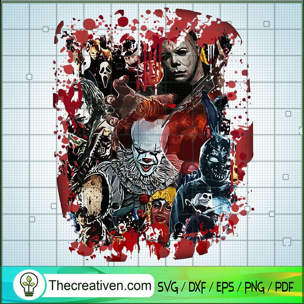 Halloween Characters Blood SVG, Horror Killer SVG, Halloween SVG 1 60 copy 3
