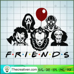 Friends Horror New SVG, Friends Halloween SVG, Horror SVG