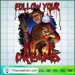 Follow Your Dreams SVG Cut File for Cricut & Silhouett Design 52364