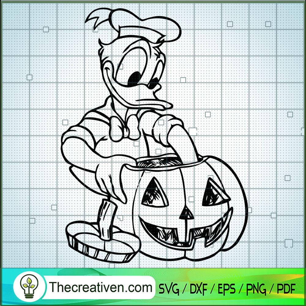 Donald Duck Make a Halloween SVG Cut File for Cricut 1 Donald Duck Make a Halloween SVG Cut File for Cricut