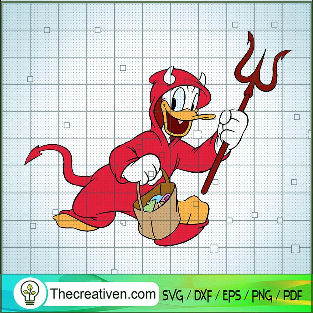 Funny Devil Halloween SVG, Disney Donald Duck SVG, Halloween SVG 1 Funny Devil Halloween SVG, Disney Donald Duck SVG, Halloween SVG