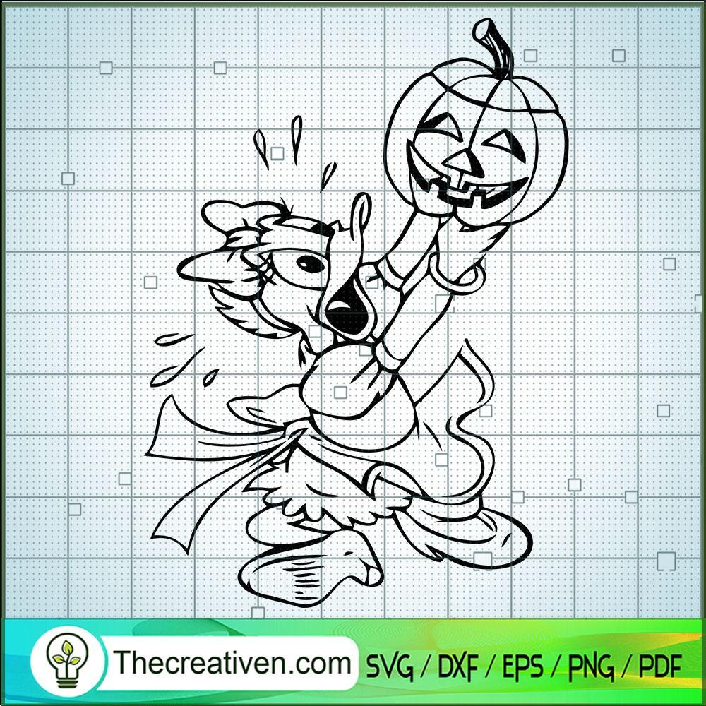 Donald Duck Have a Pumpkin H SVG Cut File for Cricut 1 Donald Duck Have a Pumpkin H SVG Cut File for Cricut