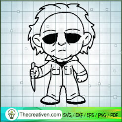 Michael Myers Chibi Characters SVG Cut File for Cricut & Silhouette
