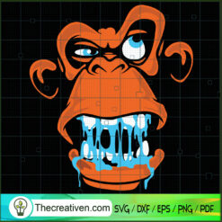 Monkey King SVG, Head Monkey SVG, Halloween SVG