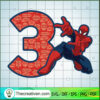 Three Happy Birthdays Spiderweb SVG, Spider Man SVG, Marvel SVG 3 157