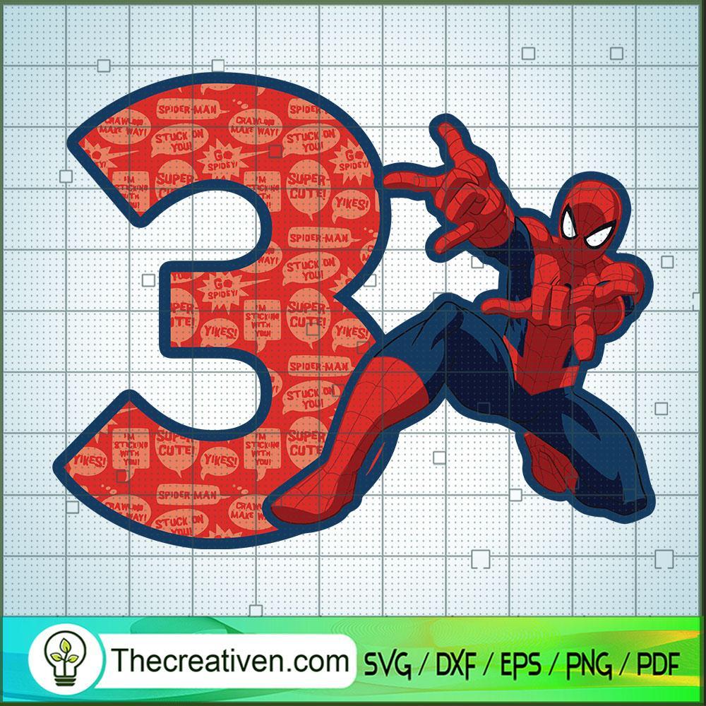Three Happy Birthdays Spiderweb SVG, Spider Man SVG, Marvel SVG 1 Three Happy Birthdays Spiderweb SVG, Spider Man SVG, Marvel SVG