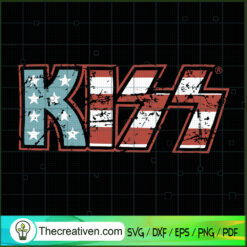 Kiss United State Flag SVG, American SVG, United State Flag SVG