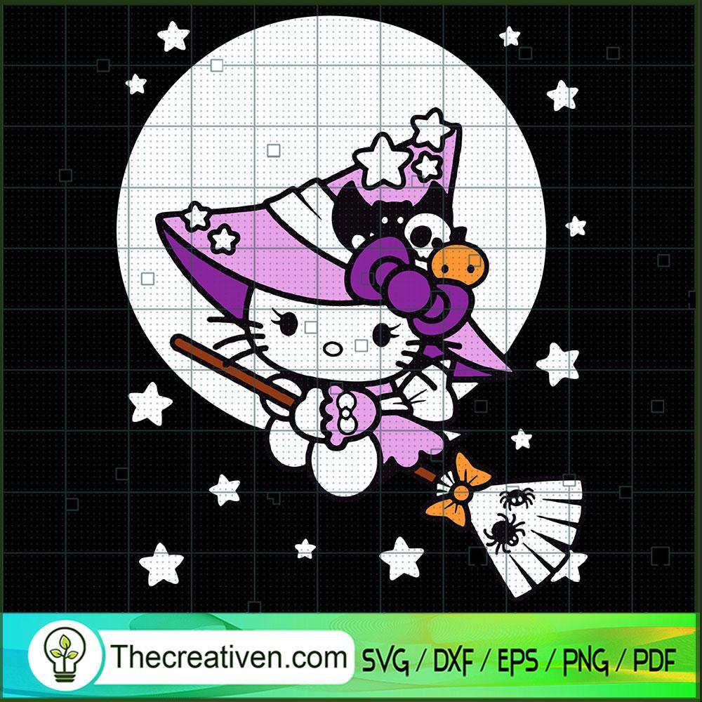 Hello Kitty Witches SVG, Halloween SVG, Hello Kitty SVG 1 Hello Kitty Witches SVG, Halloween SVG, Hello Kitty SVG