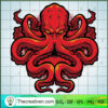 Angry Red Octopus SVG, Octopus SVG, Octopus Logo SVG 3 58