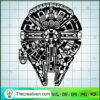 Millennium Falcon SVG Cut File for Cricut & Silhouette Design 51867 3 46