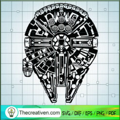 Millennium Falcon SVG Cut File for Cricut & Silhouette Design 51867