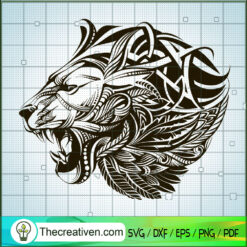 The Lion Pattern SVG, Lion King SVG, Lion Head SVG