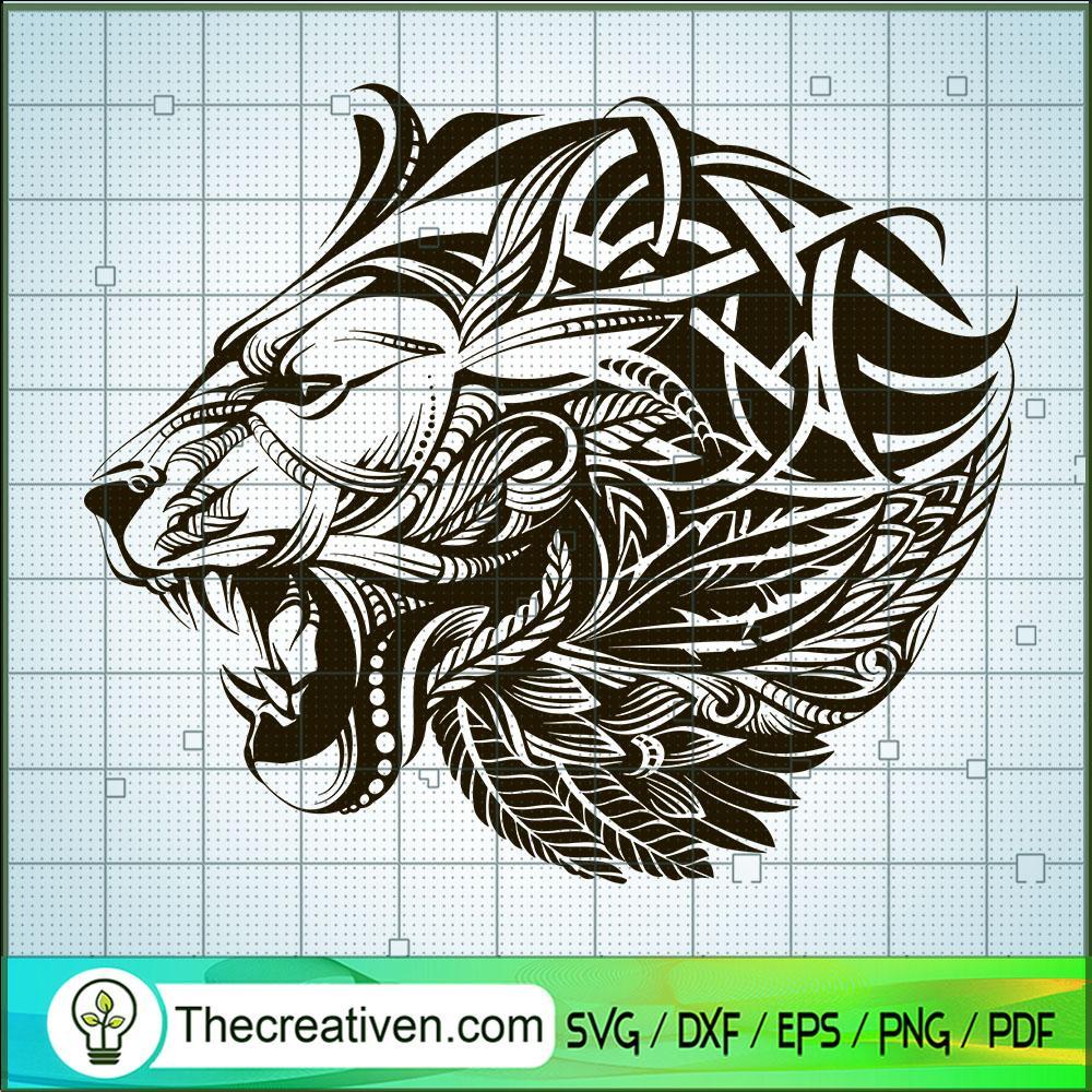 The Lion Pattern SVG, Lion King SVG, Lion Head SVG 1 The Lion Pattern SVG, Lion King SVG, Lion Head SVG