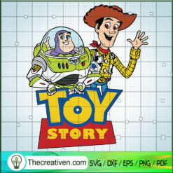 Woody And Buzz Lightyear SVG, Toy Story SVG, Walt Disney SVG