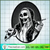 Skeleton Eat Pizza SVG Cut File for Cricut & Silhouette 3 21