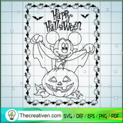 Disney Mickey Happy Halloween SVG Cut File for Cricut & Silhouette