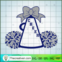 Cheer SVG, Cheerleading Club SVG, Lady Team SVG
