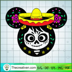 Mickey Sally Face SVG, Disney Mickey SVG, Horror Mickey SVG