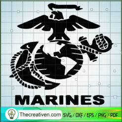 BB-8 Marines SVG, Star Wars SVG, Robot SVG