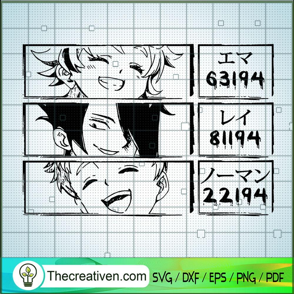 The Promised Neverland Face SVG Cut File for Cricut 1 The Promised Neverland Face SVG Cut File for Cricut