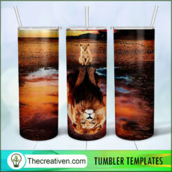 Become Lion King Full Tumbler Wrap Tumbler Wrap – Digital Download