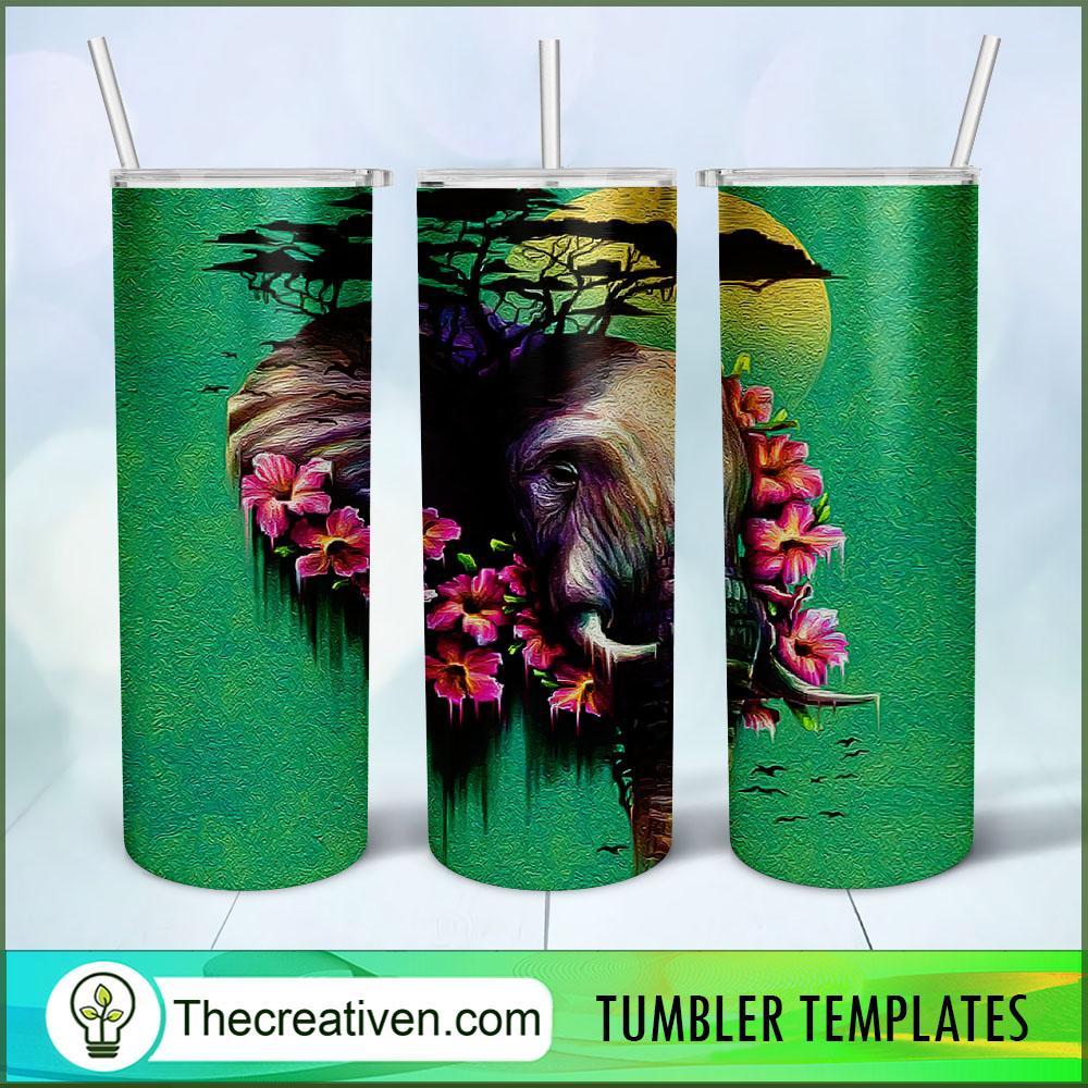 Elephant Nature Full Tumbler Wrap Tumbler Wrap – Digital Download 1 Elephant Nature Full Tumbler Wrap Tumbler Wrap – Digital Download