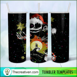 Jack Skelington Love Christmas Tumbler Wrap Download
