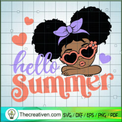 Hello Summer SVG, Baby Black SVG, Black People SVG